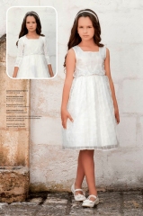Платье-комплект+акс Les Gamins 3185 для девочек белый