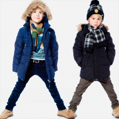 Куртка зимняя Deux par Deux W54 для мальчиков черный