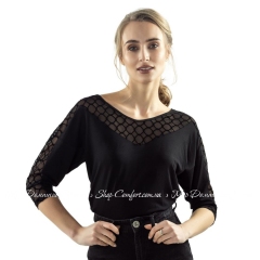 Женская черная блузка Eldar Orea