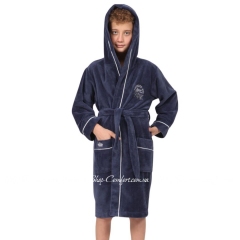 Подростковый халат для мальчика Nusa 33005 Fume серый 15-16 лет