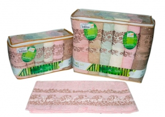 Набор махровых полотенец Cestepe Bamboo Eftelya 70х140 бамбук 6пр.
