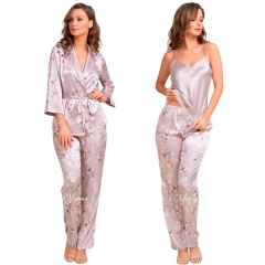 Шелковая пижама с жакетом Mia-Amore Селин 3718
