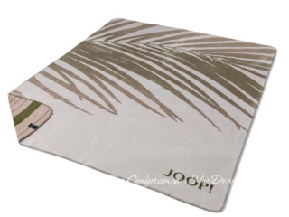Хлопковый плед JOOP! Leaf green 150х200 (1002B05)