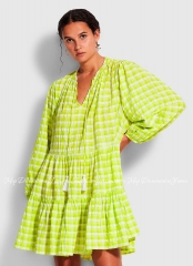 Летнее хлопковое платье Seafolly 54636-DR wild lime