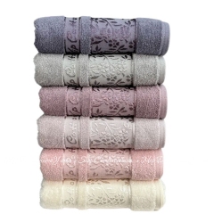Набор махровых полотенец Cestepe VIP Cotton Buket 50х90 хлопок 6пр.