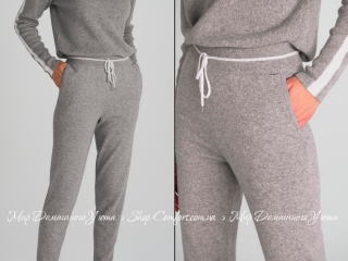 Женские кашемировые брюки Marc & Andre W22-00CH1310 серые