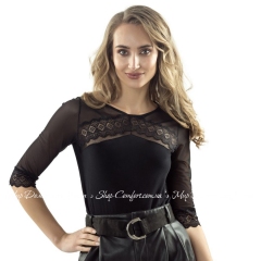 Женская черная блузка Eldar Freya