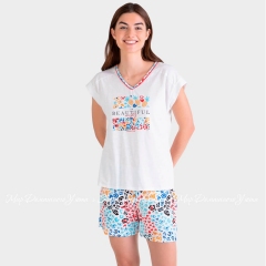 Женская пижама футболка и шорты Massana P231245