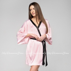 Женский атласный халат Shato 2216 pink