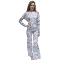 Женская вискозная пижама с длинным рукавом Shato 2314 animal print