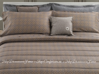 Сатиновое постельное белье Trussardi Diagonal Noce G26 евро-макси