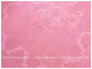 Махровая простынь Zeron Berfin розовая хлопок 160х220