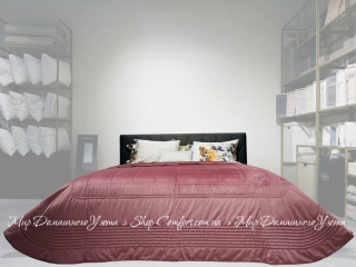 Бархатное покрывало Blumarine Blu Velvet 270х270 розовое