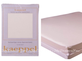 Трикотажная простынь на резинке Kaeppel 90-100/200 перламутровая