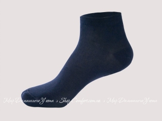 Укороченные мужские бамбуковые носки Shato 002 синие