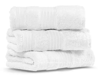 Белое махровое полотенце Lappartement London White 30х50