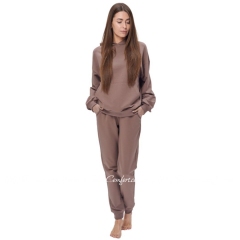 Женский костюм с худи Wiktoria 1615 капучино