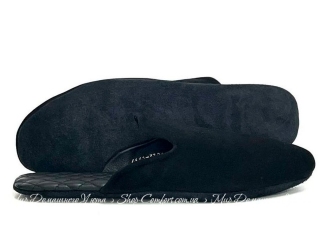 Домашние тапочки Pellagio 4641 черный замш мужские