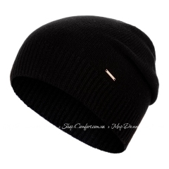 Женская кашемировая шапка Marc & Andre JA17-H001-BLC черная