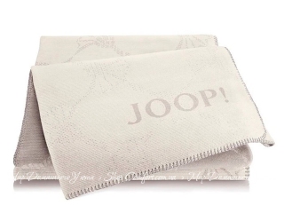 Хлопковый плед JOOP! Cornflower Natur 150х200 (804532)