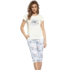 Женская пижама бриджи с футболкой Cornette 638-22 Smile 221