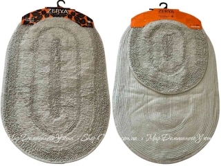 Набор хлопковых ковриков Velora Home Zerya Beige 60х100+50х60