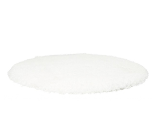 Белый круглый коврик в ванную Spirella Highland D60
