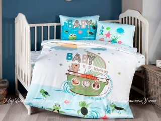 Сатиновое постельное белье First Choice 3D Discover для новорожденных