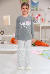 Трикотажная пижама для девочки Sevim 7370