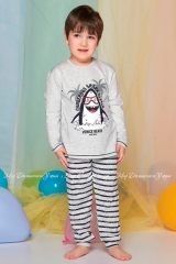 Детская пижама для мальчика с длинным рукавом Sevim 8051