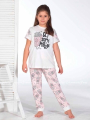 Комплект для девочки футболка и штаны Sevim 8182
