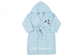 Детский халат для мальчика Karaca Home Airship Mavi 2020-2 голубой