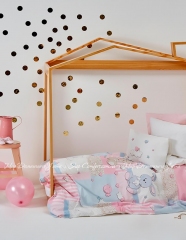 Детский плед в кроватку Karaca Home Honey Bunny Pembe 2017-1 100х120 розовый