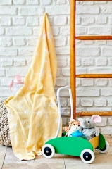 Детское покрывало пике Karaca Home Baby Star Sari 80х120 желтый