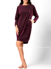 Домашнее платье Marc & Andre CP-A5306 Velour Line бордовый