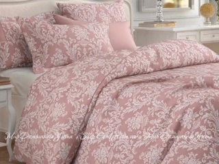 Двуспальное фланелевое постельное белье Almira Mix Версаль Коралл 175х215