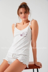 Женская хлопковая пижама шорты с маечкой Hays 750049