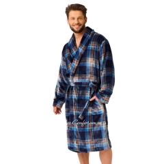 Мужской теплый халат Key MGL 431