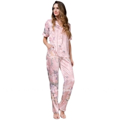 Шелковая пижама с брюками Mia-Amore Эдем 5975 жемчужно-розовый