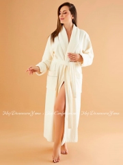 Теплый длинный женский халат Nusa Ns 6895 krem