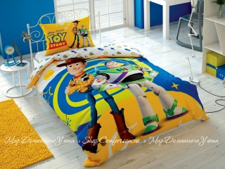 Хлопковое детское постельное белье с простыней на резинке TAC Toy Story 4