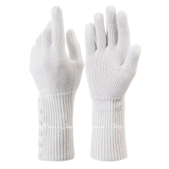 Женские кашемировые высокие рукавицы Marc & Andre JA17-U011-ECR молочные