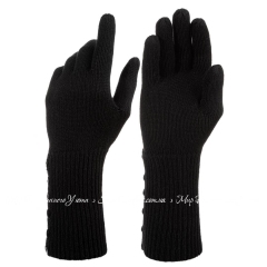 Женские кашемировые высокие рукавицы Marc & Andre JA17-U001-BLC черные