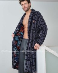 Мужской теплый домашний халат Massana L736307