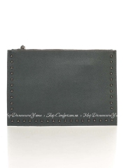 Клатч Genuine Leather 1405_gray Кожаный Серый