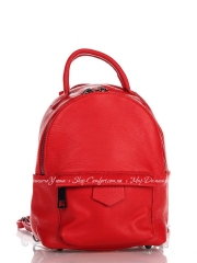 Рюкзак Genuine Leather 8002-red кожаный Красный