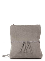 Рюкзак Genuine Leather 8869-gray кожаный Серый