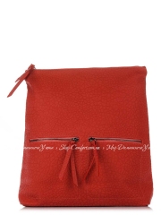 Рюкзак Genuine Leather 8869-red кожаный Красный