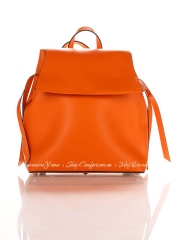 Рюкзак Genuine Leather 8945-orange кожаный Оранжевый