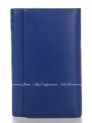 Кошелек Genuine Leather p181-blue кожаный Синий